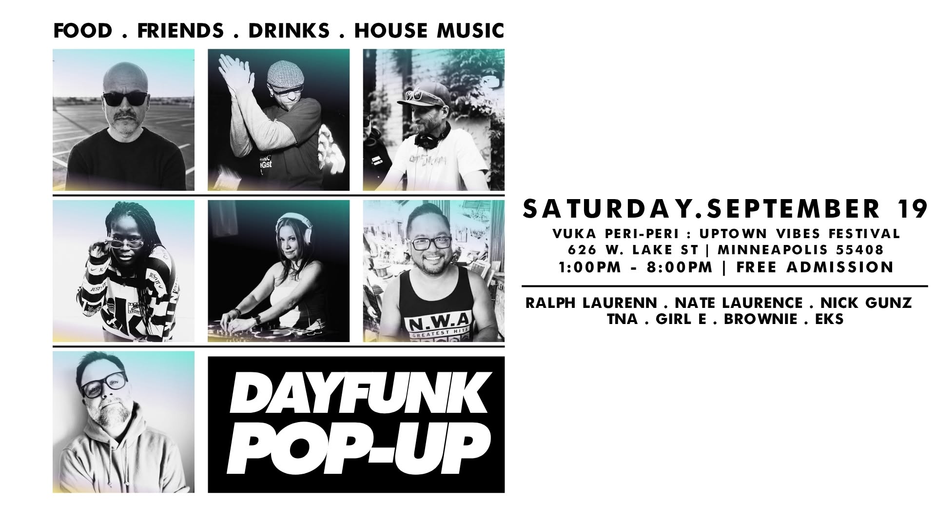 DAYFUNK Pop-Up event poster
